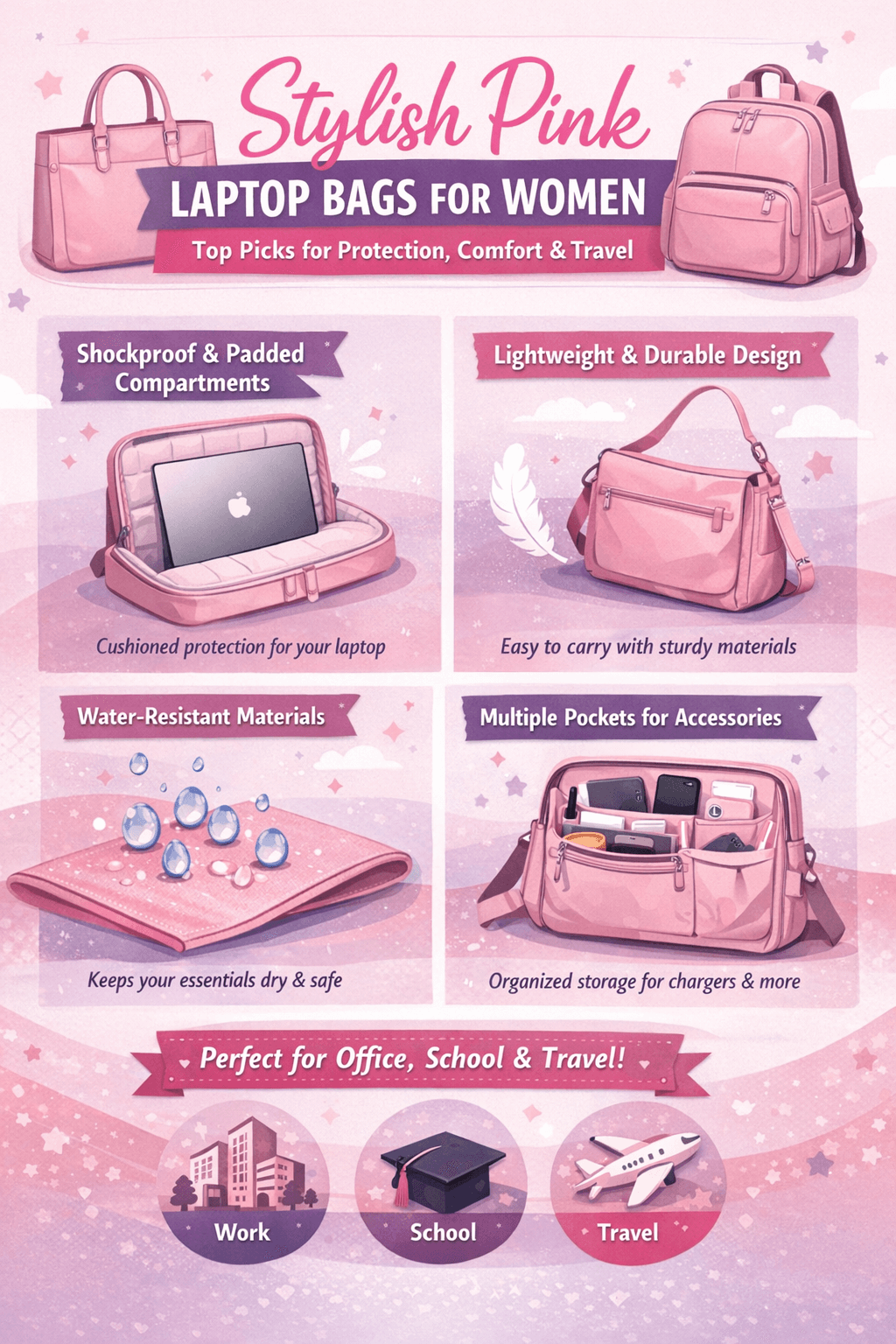 Best Pink Laptop Bag