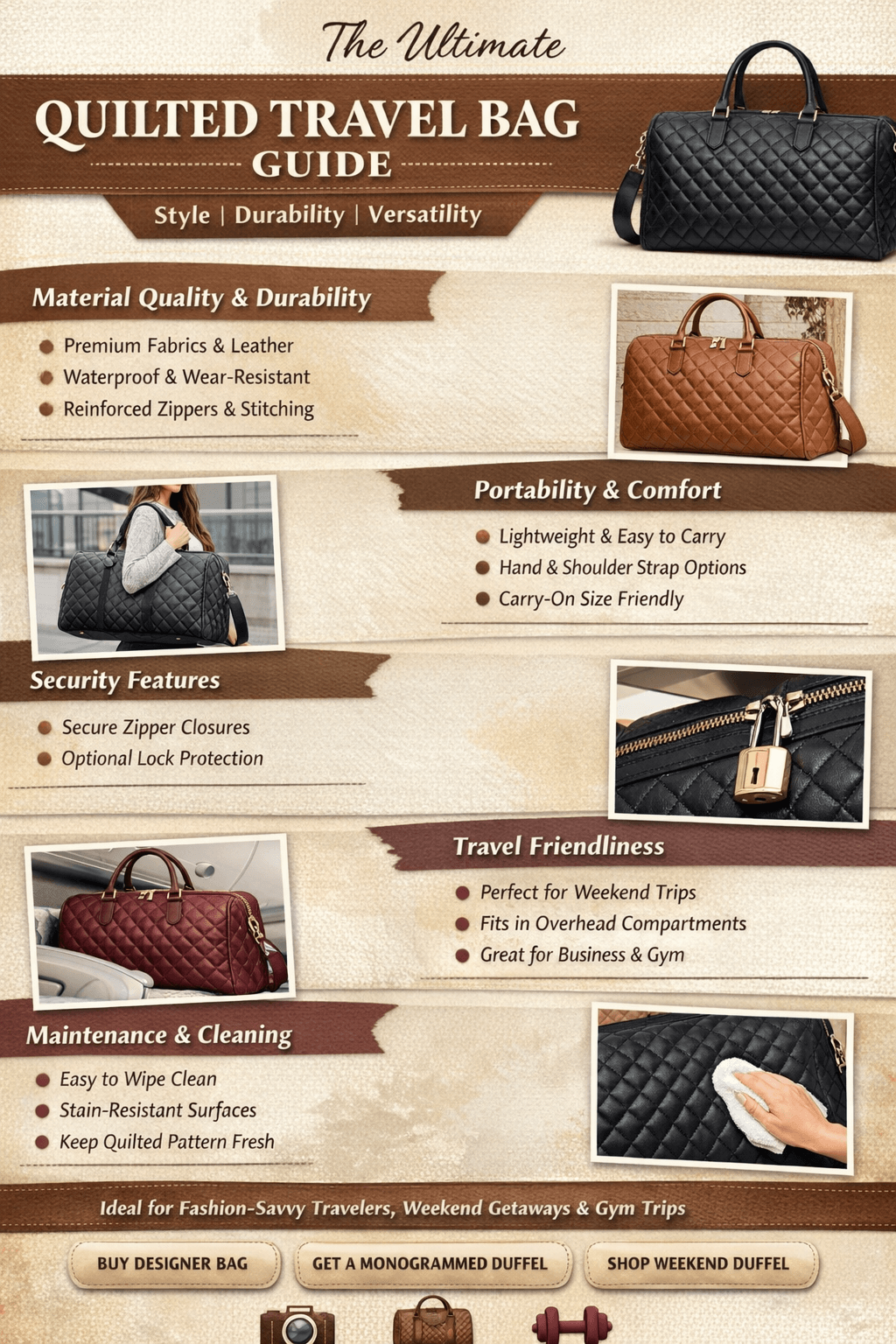 Best Quilted Travel Bag