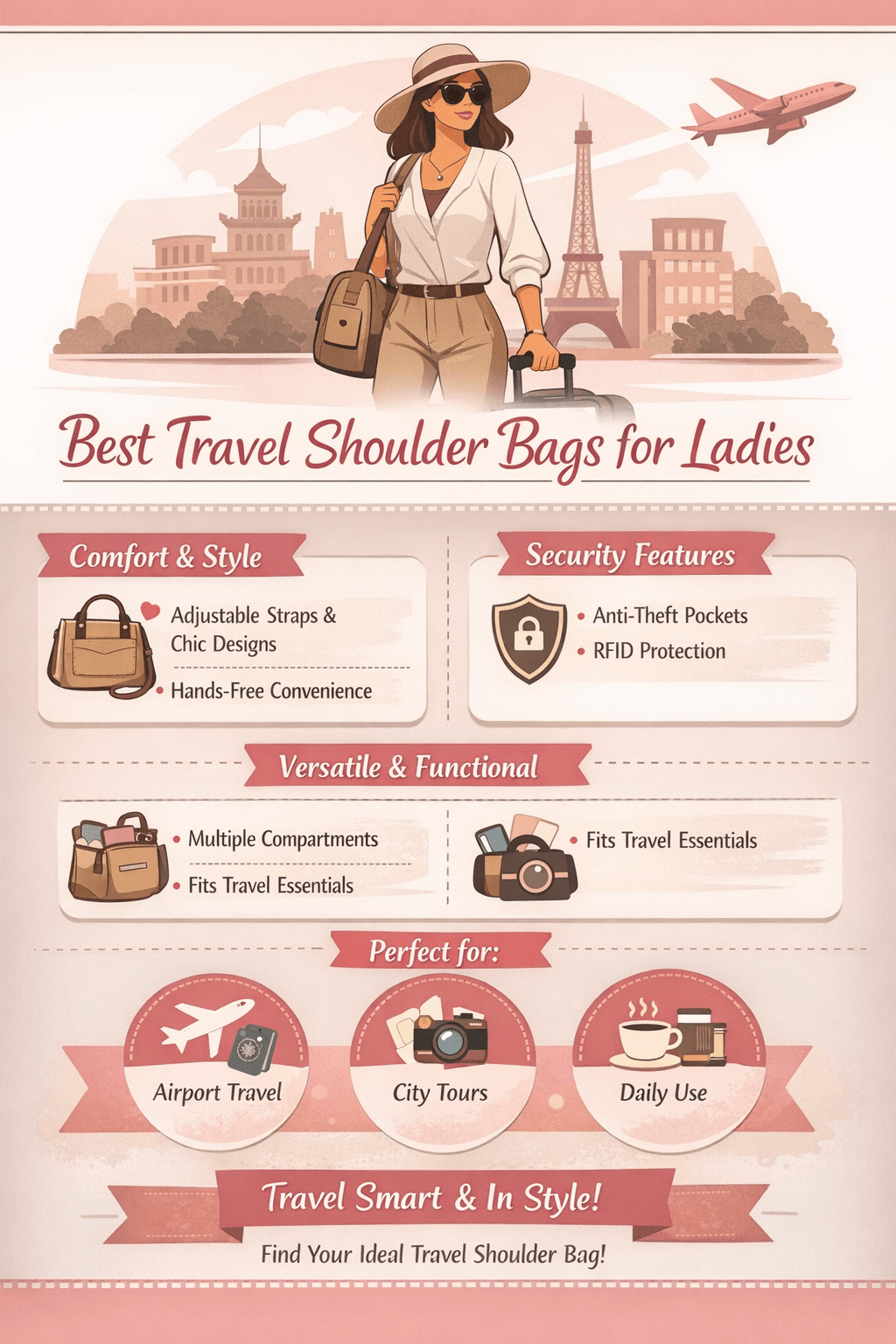 Best Travel Shoulder Bags for Ladies