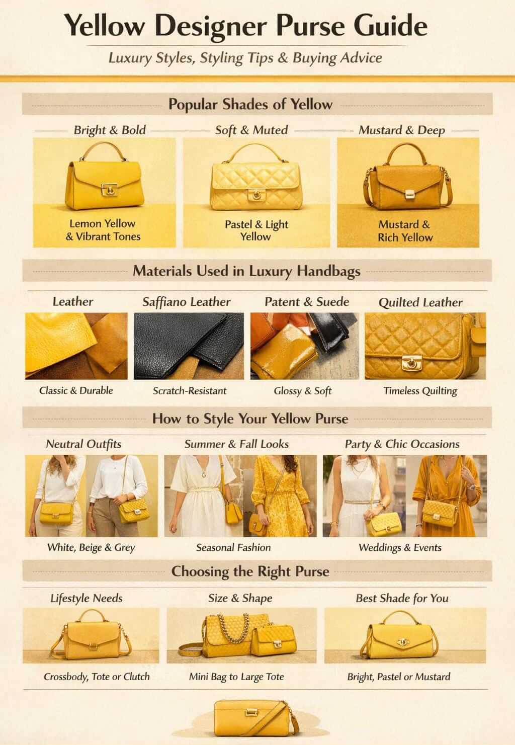 Best Yellow Designer Purse