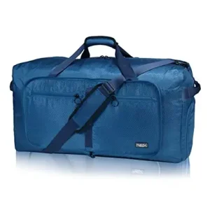 Fmeida 65L Duffle Bag with Shoes Compartment, Foldable Travel Duffel 