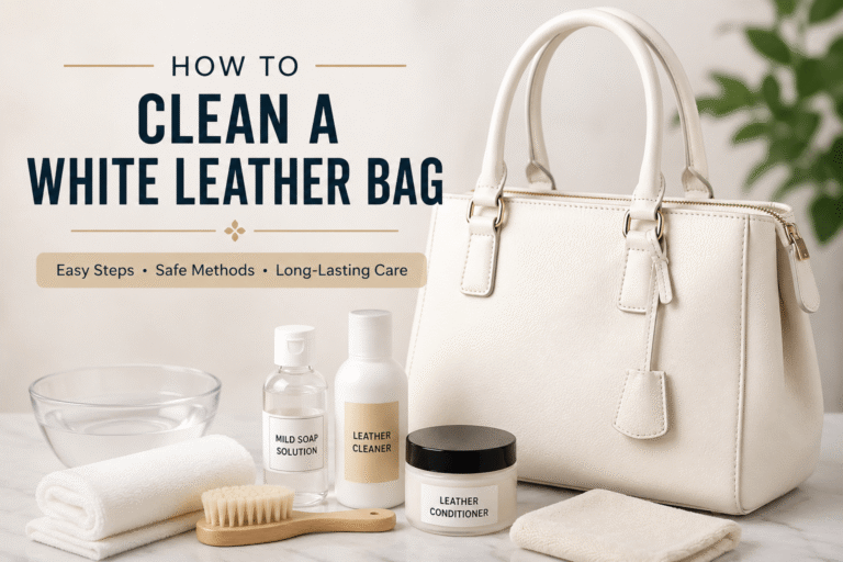 How to Clean a White Leather Bags